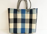 メキシコ｜手編みのメルカドバッグCHECK（M）
