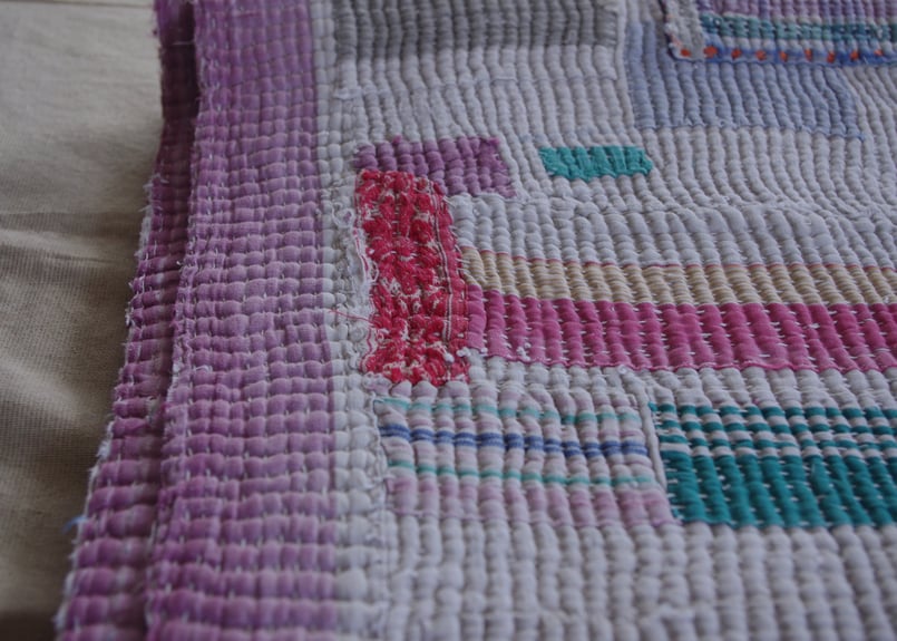 ヴィンテージラリーキルト インド｜ヴィンテージラリーキルト｜約140cm×180cm｜送料無料