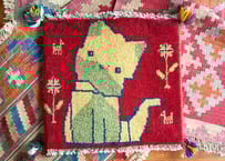 新品｜イランギャッベ／手織45×49cm