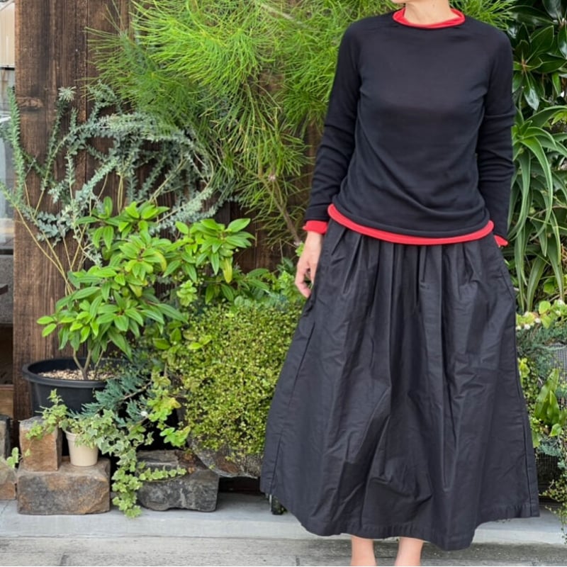 薄綿クルーネック 長袖 | mokono web store