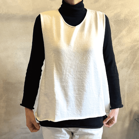 Aラインwoolベスト