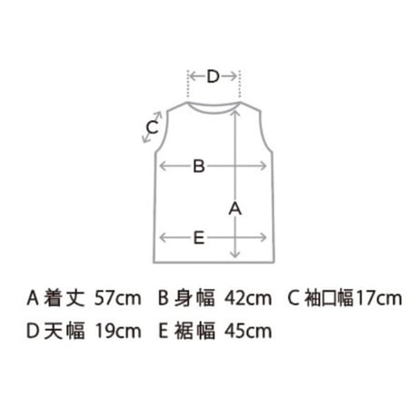 薄綿クルーネック ノースリーブ