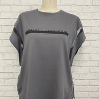 メッシュ配色ロゴT