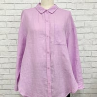 フレンチリネン長袖シャツ