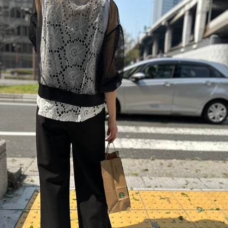 美ライン　感動ワイドパンツ