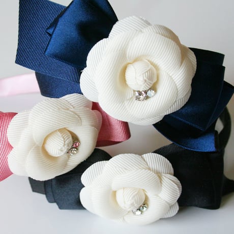 カメリアリボンカチューシャ