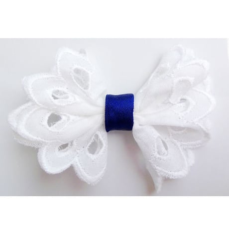 コットンレースヘアクリップ