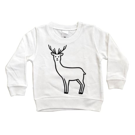 SAFE DEER (sweat/white/KIDS)