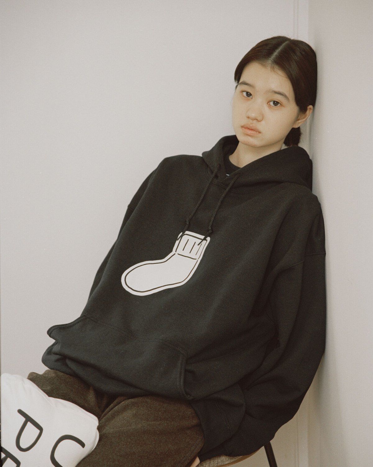 UP+N 21FW SWEAT HOODIE “SOX” (black) | N store