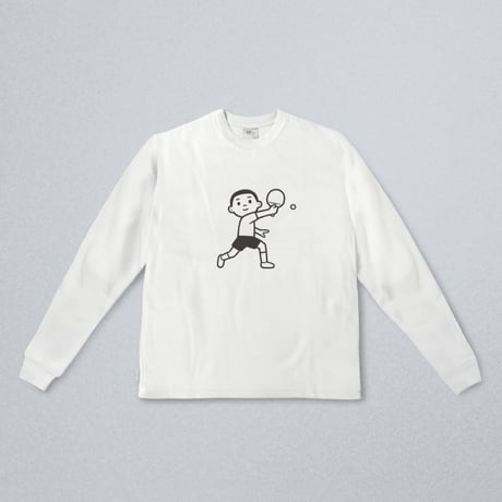 Noritake "Table Tennis" Long Sleeve Tee (white)