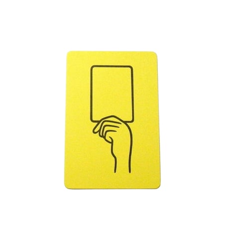 YELLOW CARD(postcard)