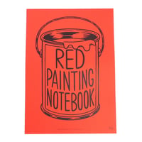 RED PAINTING NOTEBOOK(poster)