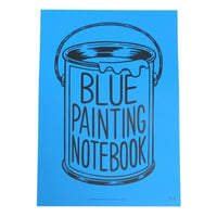 BLUE PAINTING NOTEBOOK(poster)