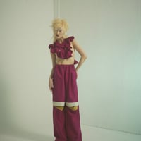 SHIROMA 24-25A/W compact ruffle jacket（silk）