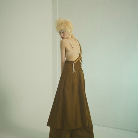SHIROMA 24-25A/W layered dress（satin）