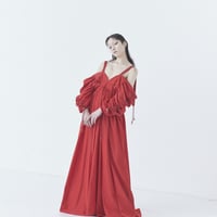 SHIROMA 23-24A/W RED suspenders dress