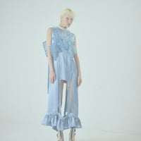 SHIROMA 25S/S stand collar satin dress