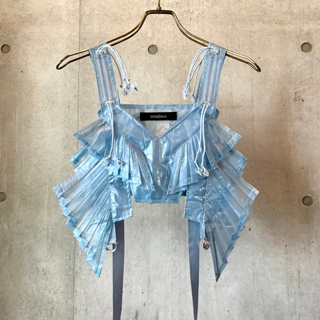 SHIROMA 25S/S clear pleats blouse