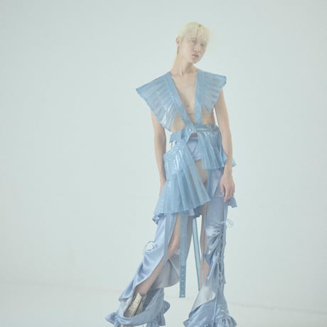 SHIROMA 25S/S clear pleats harness