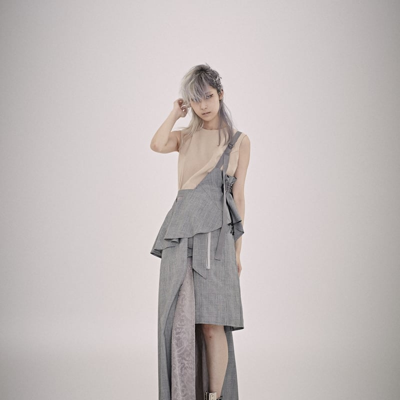 SHIROMA 21-22A/W one shoulder sarong | gusucuma