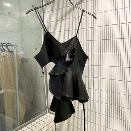 SHIROMA dress camisole（vegan leather）