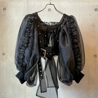 SHIROMA 25-26A/W organza Ribbon harness
