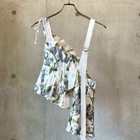 SHIROMA 25S/S Botanical layered satin MA-1