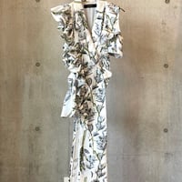 SHIROMA 25S/S Botanical shawl collar gilet