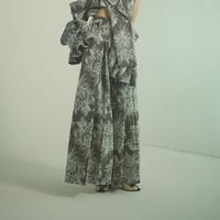SHIROMA 24-25A/W flocky wide slacks