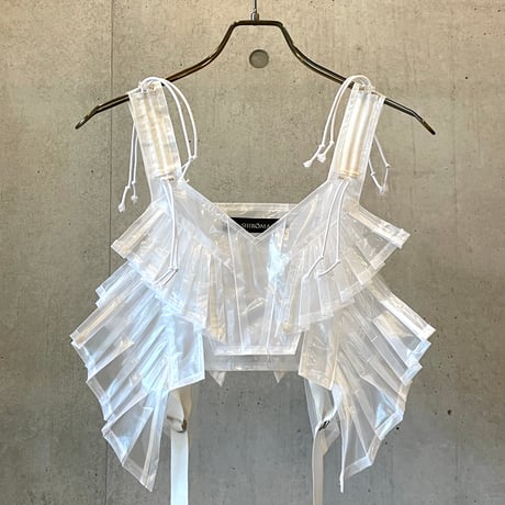 SHIROMA 25S/S clear pleats blouse