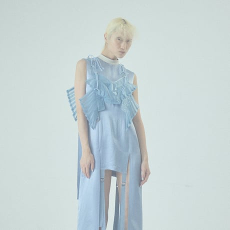 SHIROMA 25S/S clear pleats blouse