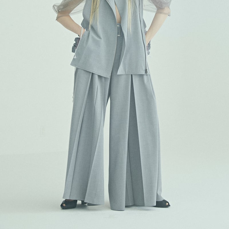 SHIROMA 24S/S wide slacks | gusucuma