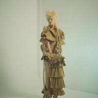 SHIROMA 24-25A/W decorative ruffle rider's jacket（trench）