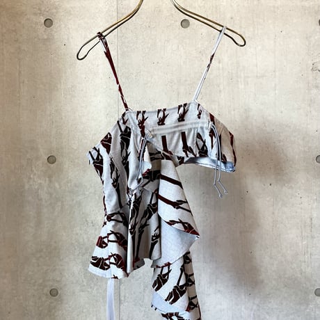 SHIROMA flocky dress camisole