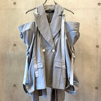 SHIROMA 25-26A/W Ribbon jacket（gray）