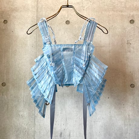 SHIROMA 25S/S clear pleats blouse