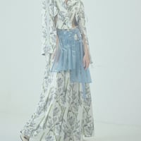 SHIROMA 25S/S clear wrap skirt