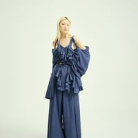 SHIROMA 25-26A/W Ribbon  blouse