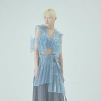 SHIROMA 25S/S clear layered frill blouse