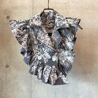 SHIROMA 24-25A/W compact ruffle jacket（flocky ）