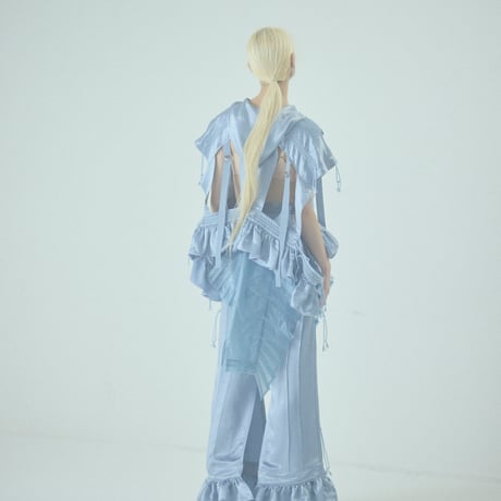 SHIROMA 25S/S spindle satin hoodie