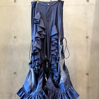 SHIROMA 25-26A/W frill wide pants（navy）