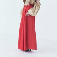 SHIROMA 23-24A/W RED side zipper wide pants