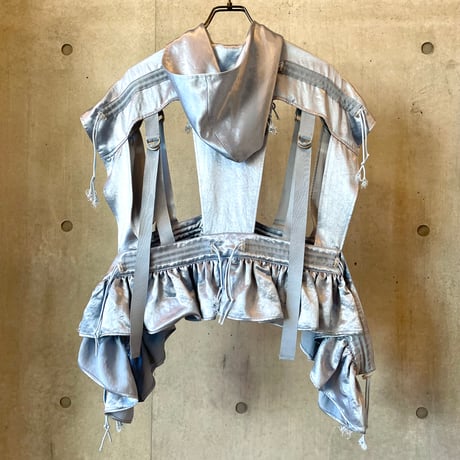 SHIROMA 25S/S spindle satin hoodie