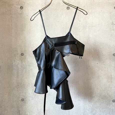 SHIROMA dress camisole（vegan leather）
