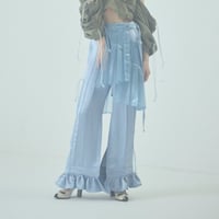 SHIROMA 25S/S frill satin pants