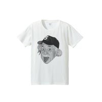 アルベルト・アインシュタイン・アウトドア　モノクロ（4.7oz Tシャツ）