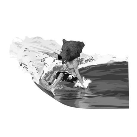 BEAR SURFING　classic（sweat black）