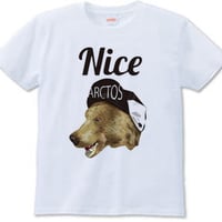 Nice KUMA（Tシャツ　white・ash）