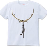エゾシカバイシクル（Tシャツ white・ash）